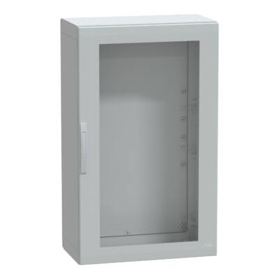 Floor standing encl. polyester vers.PLA compl.sealed 1250x750x420 IP65 glazed - Schneider Electric - NSYPLA1274TG