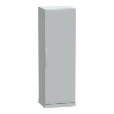 Floor standing encl.polyester vers.PLAZ w/plinth open bottom 1500x500x420 IP54 - Schneider Electric - NSYPLAZ1554G