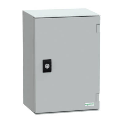 wall-mounting encl. ABS/PC monobloc IP66 H310xW215xD160mm+metal mount.plate - Schneider Electric - NSYPLM32PG