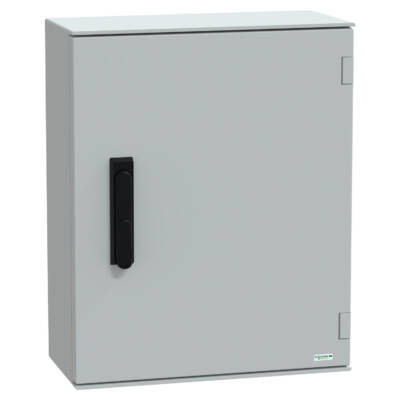 wall-mounting enclosure polyester monobloc IP66 H530xW430xD200mm 3points lock - Schneider Electric - NSYPLM54VG
