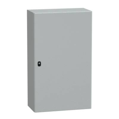 "Wall mounted steel enclosure, PanelSeT S3D, plain door, without mounting plate, 1000x600x300mm, IP66, IK10" - Schneider Electric - NSYS3D10630