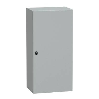 "Wall mounted steel enclosure, PanelSeT S3D, plain door, without mounting plate, 1200x600x400mm, IP66, IK10" - Schneider Electric - NSYS3D12640