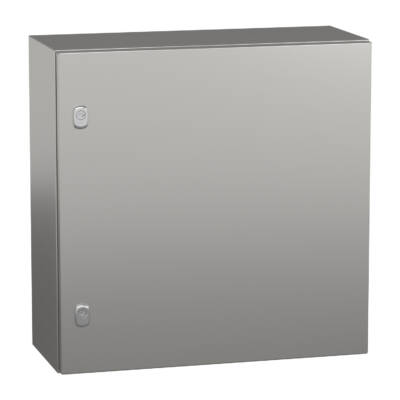 "PanelSet S3X stainless 304L, Scotch Brite® finish, H600xW600xD250 mm." - Schneider Electric - NSYS3X6625