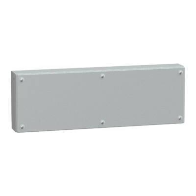 Metal industrial box plain door H200xW600xD80 IP66 IK10 RAL 7035 - Schneider Electric - NSYSBM20608