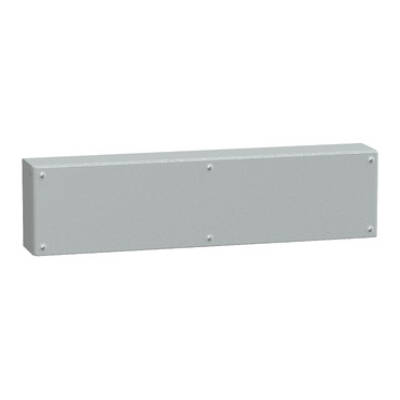 Metal industrial box plain door H200xW800xD120 IP66 IK10 RAL 7035 - Schneider Electric - NSYSBM208012