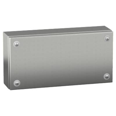 "Stainless steel wall mounted industrial box, PanelSeT SBX, 150x300x80 mm, IP66" - Schneider Electric - NSYSBX15308