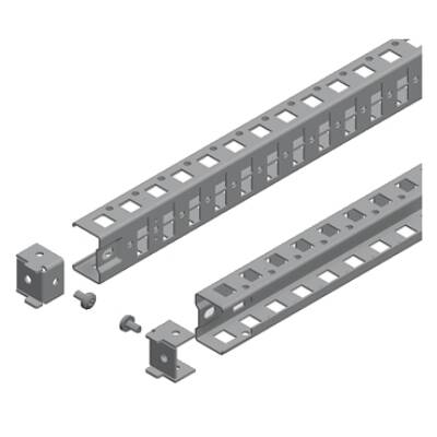 "Universal cross rails, PanelSeT SFN, PanelSeT SF, PanelSeT SM,  H40 W1600mm, 1 row, set of 2" - Schneider Electric - NSYSUCR40160