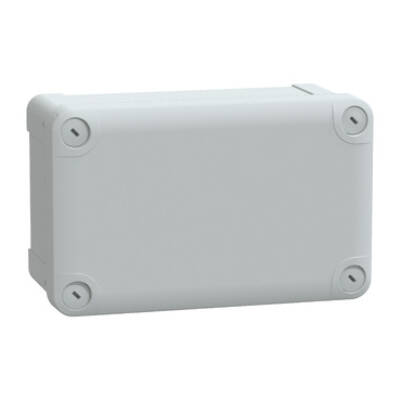 PC box IP66 IK08 RAL7035 Int.H175W105D80 Ext.H192W121D87 opaque PC cover H20 - Schneider Electric - NSYTBP19128