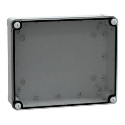 ABS box IP66 IK07 RAL7035 Int.H275W225D80 Ext.H291W241D88 Transp.cover H20 - Schneider Electric - NSYTBS29248T
