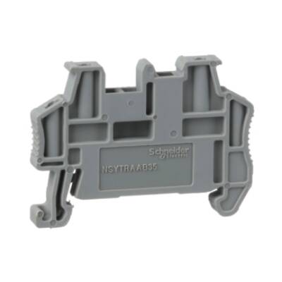 END BRACKET, SNAP-ON FOR 35MM DIN RAILS, 5,2MM WIDTH, MARKABLE - Schneider Electric - NSYTRAAB35
