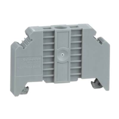 END BRACKET, SCREW-ON FOR 35MM DIN RAILS, 9,5MM WIDTH, MARKABLE - Schneider Electric - NSYTRAABV35