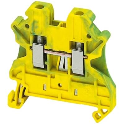 SCREW TERMINAL, PROTECTIVE EARTH, 2 POINTS, 2,5MM², GREEN-YELLOW - Schneider Electric - NSYTRV22PE