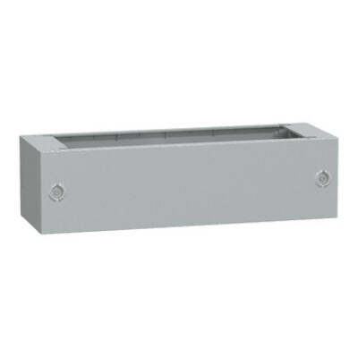Polyester glassreinf. plinth for encl. PLA(T)73 front opening IP44-IK10 RAL7035 - Schneider Electric - NSYZA273G