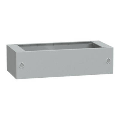 Polyester glassreinf. plinth for encl. PLA(T)74 front opening IP44-IK10 RAL7035 - Schneider Electric - NSYZA274G