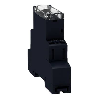 time delay relay 8 functions - 1 s..100 h - 24..240 V AC/DC - 1 OC - Schneider Electric - RE17RMEMU