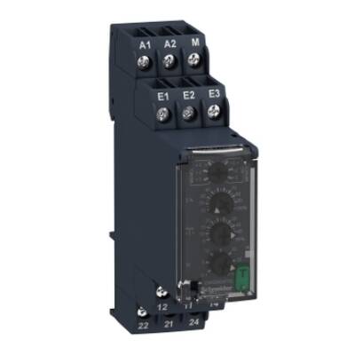 Modular 1-phase current control relay, 4 mA…1 A, 2 CO, 24…240 V AC/DC - Schneider Electric - RM22JA31MR