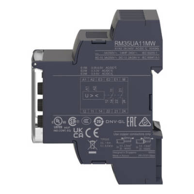 multifunction voltage control relay RM35-U - range 0.05..5 V - Schneider Electric - RM35UA11MW