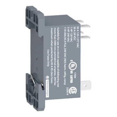 power relay plug-in - Harmony RPF - 2 NO - 24 V AC - 30 A - Schneider Electric - RPF2AB7