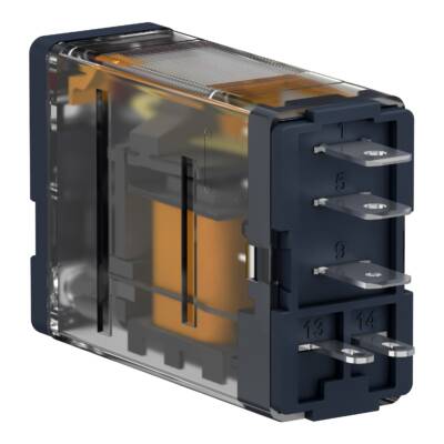 Power plug-in relay, 15 A, 1 CO, with LED, 12 V DC - Schneider Electric - RPM12JD