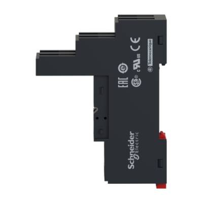 Socket, separate contact, 12 A, relay type RSB, screw connector, 250 V AC - Schneider Electric - RSZE1S35M