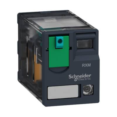 Miniature plug-in relay, 10 A, 3 CO, LED, 24 V DC - Schneider Electric - RXM3AB2BD