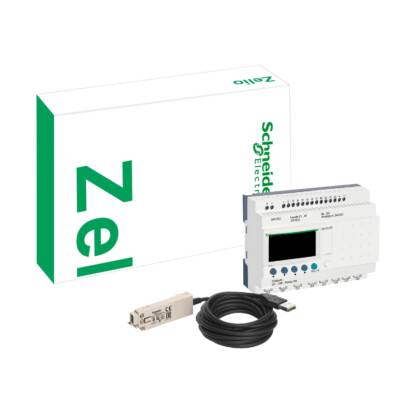 compact smart relay Zelio Logic - “discovery” pack - 20 I O - 100..240 V AC - Schneider Electric - SR2PACK2FU