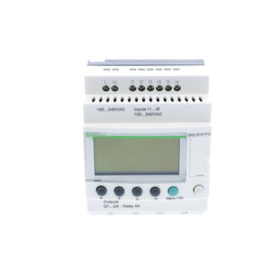 modular smart relay Zelio Logic - 10 I O - 100..240 V AC - clock - display - Schneider Electric - SR3B101FU
