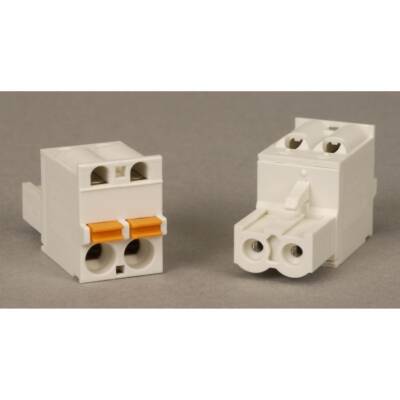 Modicon STB - 2 pin removable connector for 24 V DC power supply - spring - type - Schneider Electric - STBXTS2120
