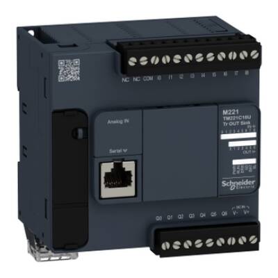 Logic controller, Modicon M221, 16io tr.npn - Schneider Electric - TM221C16U