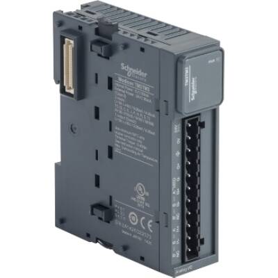 Modicon TM3 - 2 analog or temperature inputs, 1 analog output (screw) 24Vdc - Schneider Electric - TM3TM3