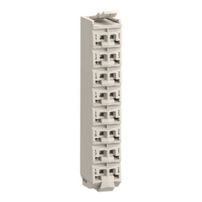 terminal block - 16 contacts - white - quantity 1 - Schneider Electric - TM5ACTB16