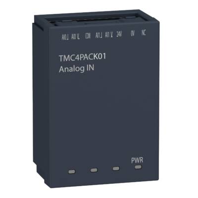 Analogue input cartridge, Modicon M241, packaging 2 analog inputs - Schneider Electric - TMC4PACK01