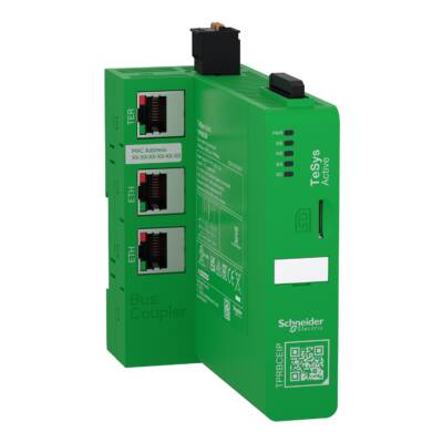 Bus coupler, TeSys island, Ethernet switch (EtherNet IP / Modbus TCP) - Schneider Electric - TPRBCEIP