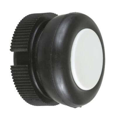 round head for pushbutton - spring return - XAC-A - white - booted - Schneider Electric - XACA9411
