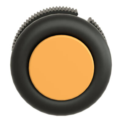 round head for pushbutton - spring return - XAC-A - yellow - booted - Schneider Electric - XACA9415
