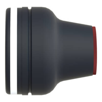 booted head for pushbutton XAC-B - black - 16 mm, -40..+70 °C - Schneider Electric - XACB9222