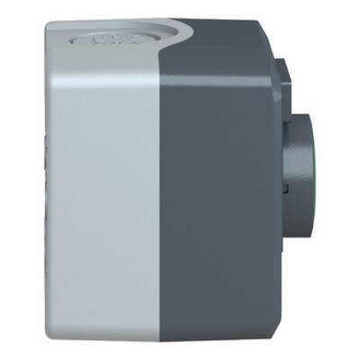 dark grey station - 1 green flush pushbutton Ø22 spring return 1NO "Marche" - Schneider Electric - XALD101