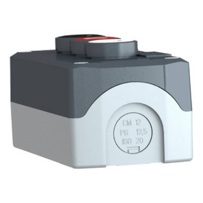 dark grey station - white flush/red flush/black flush pushbuttons Ø22 - Schneider Electric - XALD334