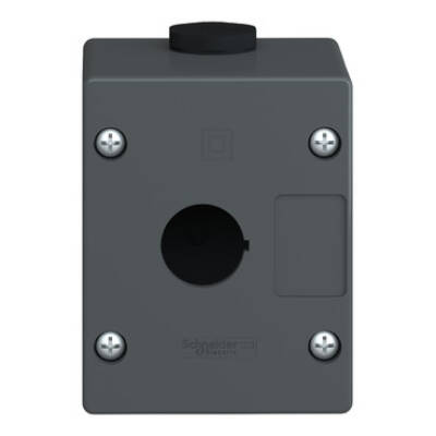 empty control station - severe environments-black-1 cut-out-1 vertical opening - Schneider Electric - XALG01
