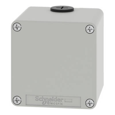 Harmony XAP, XB2 SL, Empty control station, zinc alloy, grey, M20, undrilled, 80 x 80 x 77, UL cULus - Schneider Electric - XAPD14