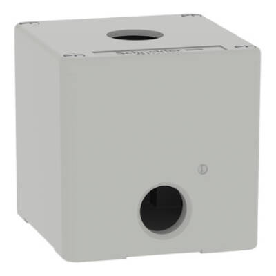 Harmony XAP, XB2 SL, Empty control station, zinc alloy, grey, M20, 1 cut-out 22mm, 80 x 80 x 77, UL cULus - Schneider Electric - XAPD1501