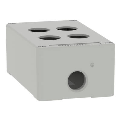 Harmony XAP, XB2 SL, Empty control station, zinc alloy, grey, M20, 4 cut-outs 22mm, 80 x 130 x 51,5, UL cULus - Schneider Electric - XAPD2204