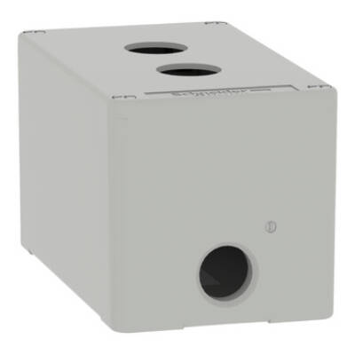 Harmony XAP, XB2 SL, Empty control station, zinc alloy, grey, M20, 2 cut-outs 22mm, 80 x 130 x 77, UL cULus - Schneider Electric - XAPD2502