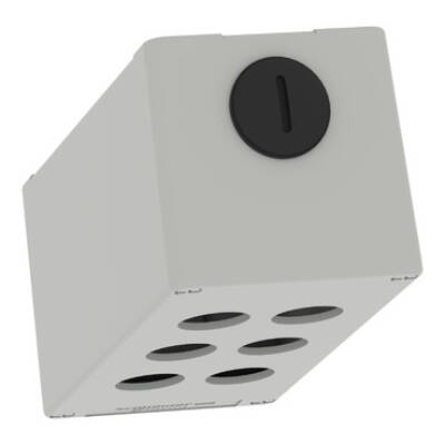 Harmony XAP, XB2 SL, Empty control station, zinc alloy, grey, M25, 6 cut-outs 22mm, 80 x 175 x 77 - Schneider Electric - XAPD3506
