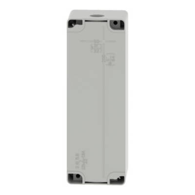 Harmony XAP, XB2 SL, Empty control station, zinc alloy, grey, M25, 8 cut-outs 22mm, 80 x 220 x 77 - Schneider Electric - XAPD4508