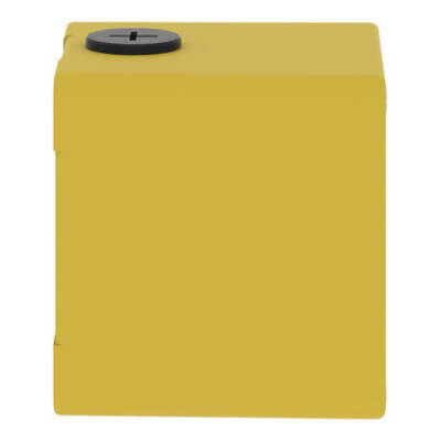 Harmony XAP, XB2 SL, Empty control station, zinc alloy, yellow, M20, 1 cut-out 22mm, 80 x 80 x 77, UL cULus - Schneider Electric - XAPK1501