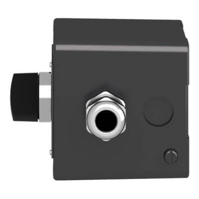 Control station, metal, start stop function, 1 selector switch, black, 1 NO + 1 NC, ATEX - Schneider Electric - XAWF130EX