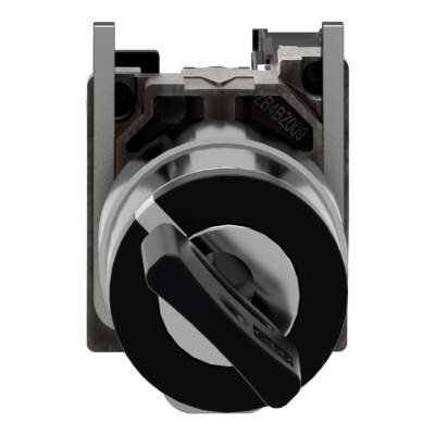 Complete selector switch, Harmony XB4, black key Ø22 mm, 2 positions 90°- stay put, 1 NO, ATEX - Schneider Electric - XB4BG41EX