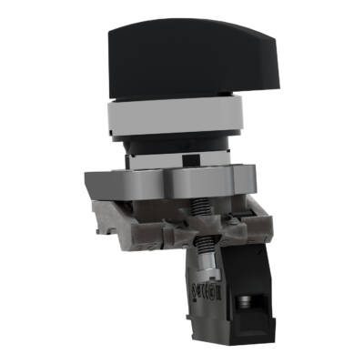 Complete selector switch, Harmony XB4, black Ø22 mm, 2 positions 90°- stay put, 1 NO, ATEX - Schneider Electric - XB4BJ21EX