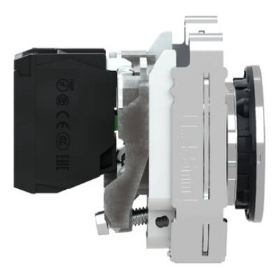 Harmony XB4, Push button flush mounted, metal, black, Ø30, spring return, unmarked, 1 NO - Schneider Electric - XB4FA21